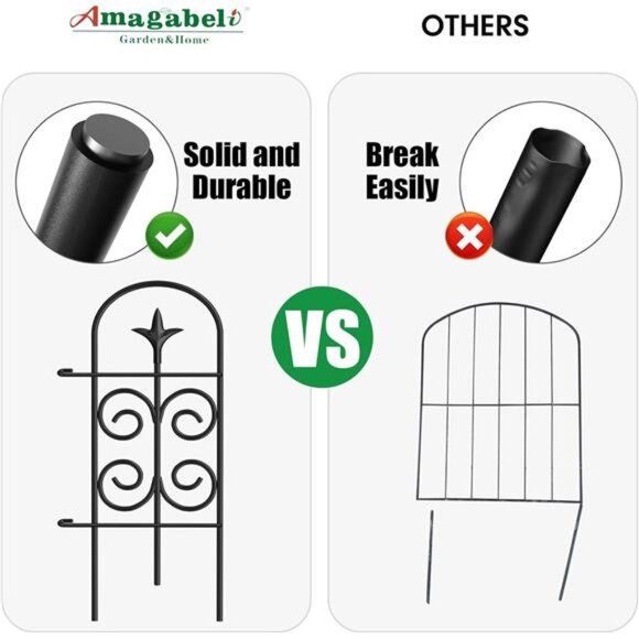 8 Panels 32in(H)×10ft(L) Decorative Garden Fences and Borders for Dogs Panels - Picture 5 of 7